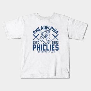 Philadelphia Phillies Retro 2 by Buck Tee Kids T-Shirt